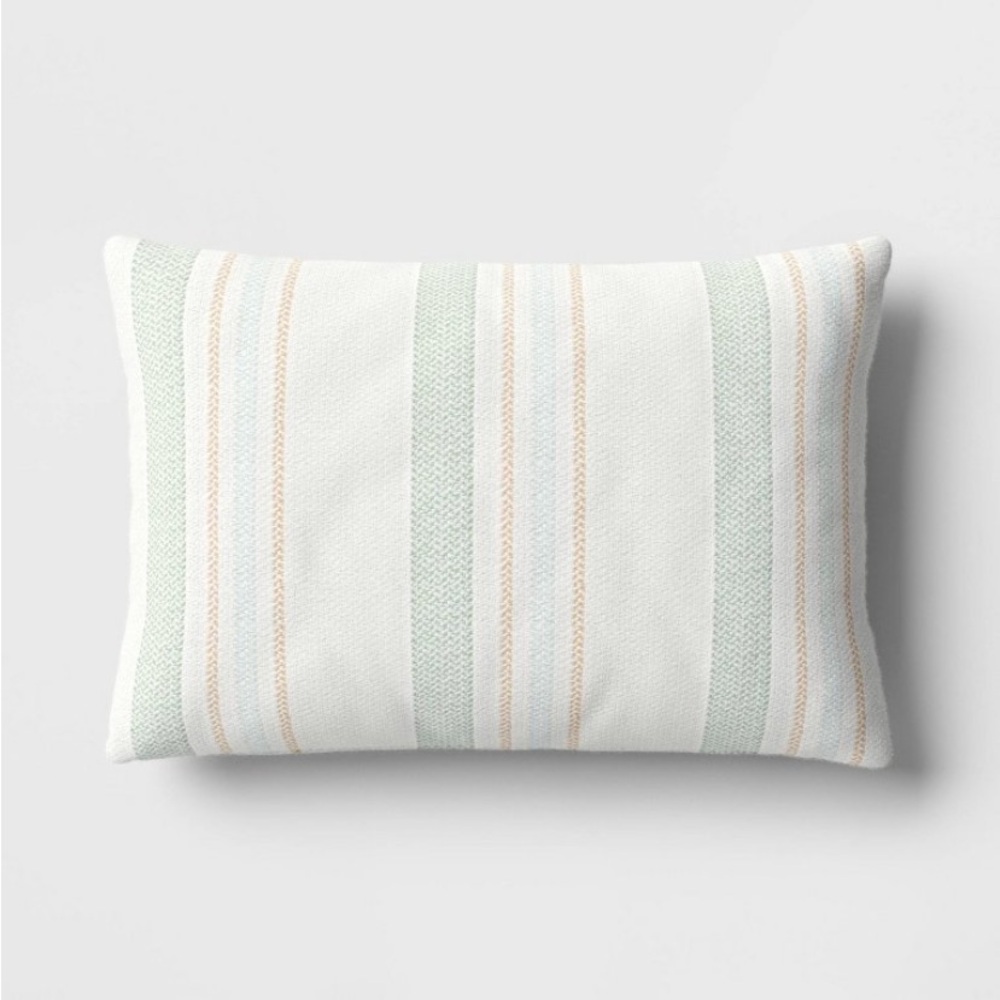 Textured throw pillow.   NEW!